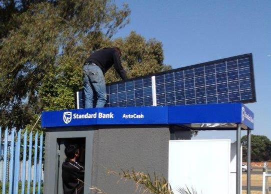solar-powered ATM machines